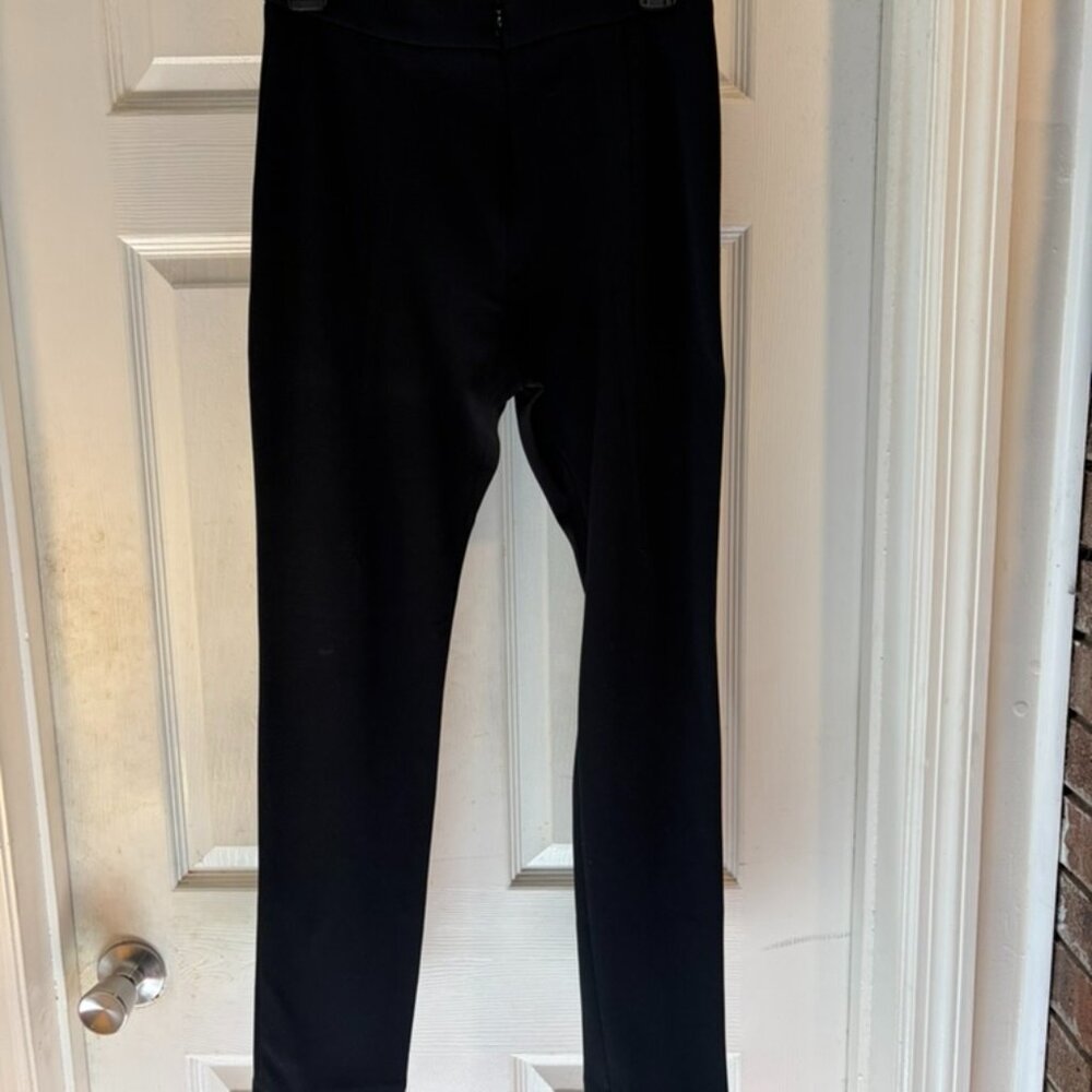 high-wiasted blaack peg pants